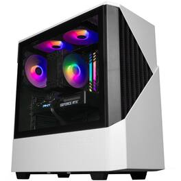 Periphio - Citadel Gaming PC - Intel i5 CPU, GeForce 5060 (8GB) GPU, 16GB RAM, 1TB Storage WiFi Built-In, Win 11 Gaming - White