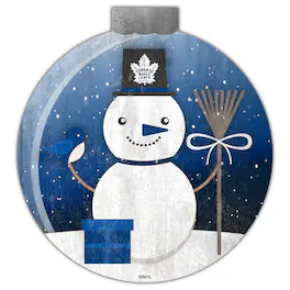 Fan Creations - Toronto Maple Leafs 12'' Snow Globe Wall Art - Multicolor