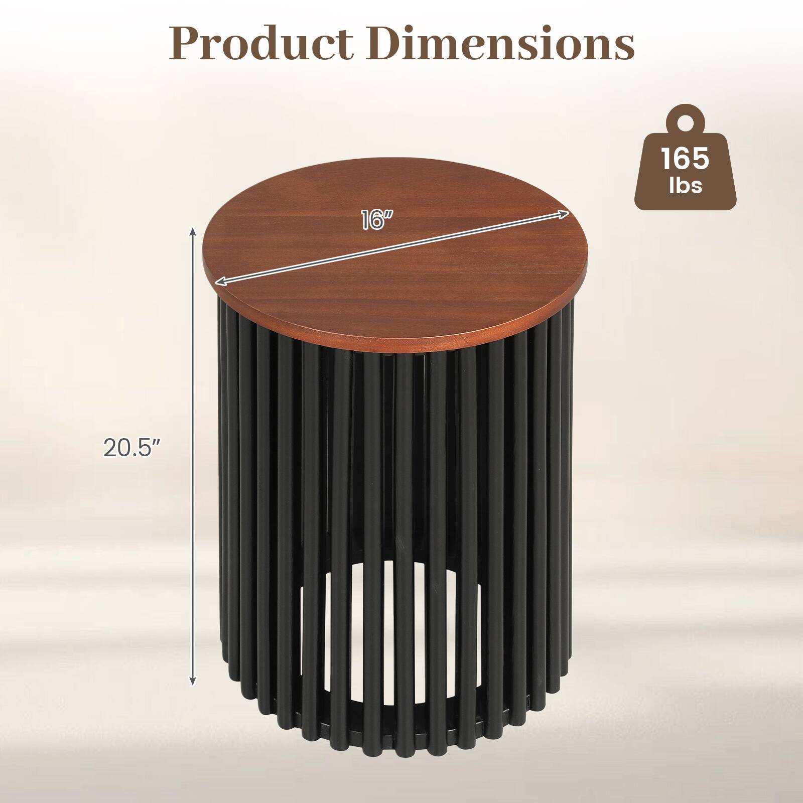 Product Dimensions
16"
165 lbs
20.5"