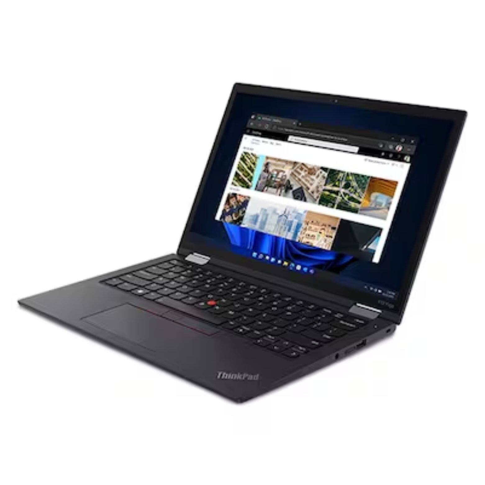 Alt View 1. Lenovo - ThinkPad X13 Yoga Gen 3 13.3" WUXGA Touch Intel Core i5-1245U 1.60 GHz up to 4.40 GHz 16GB 256 GB SSD Windows 11 Pro - Black.
