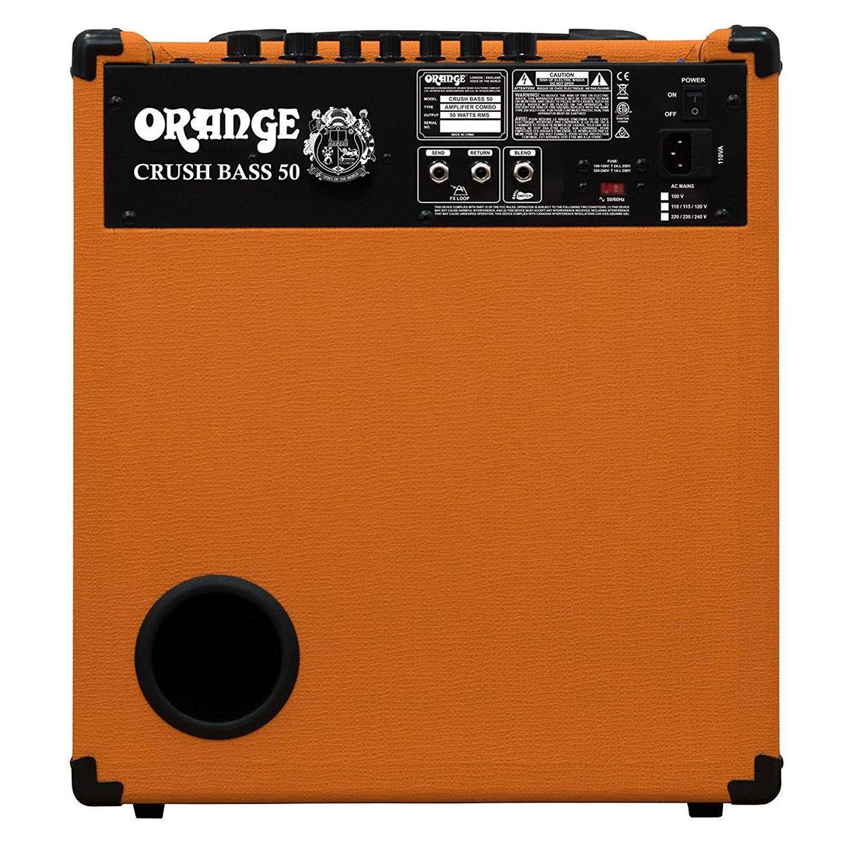 ORANGE CRUSH BASS 50

AMPLIFIER

RETURN
PLUG
Cable
CE
LON
POWER
DEF
MANS
180
TH8
TN0VA