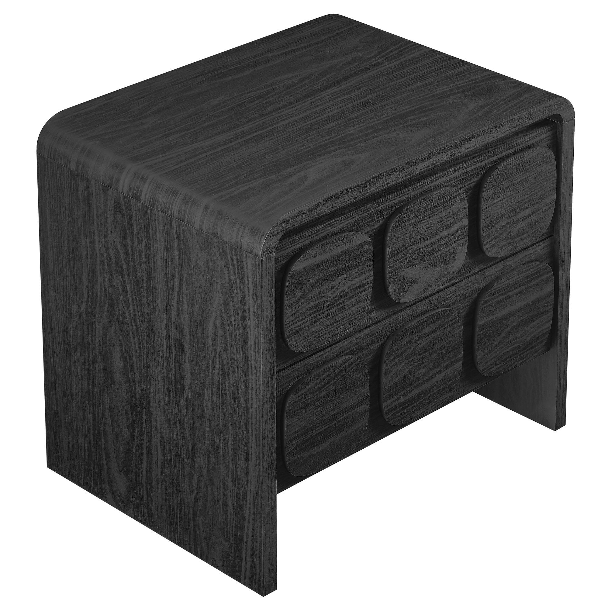 Alt View 4. Modway - Toscana 2-Drawer Nightstand by Modway - Black.