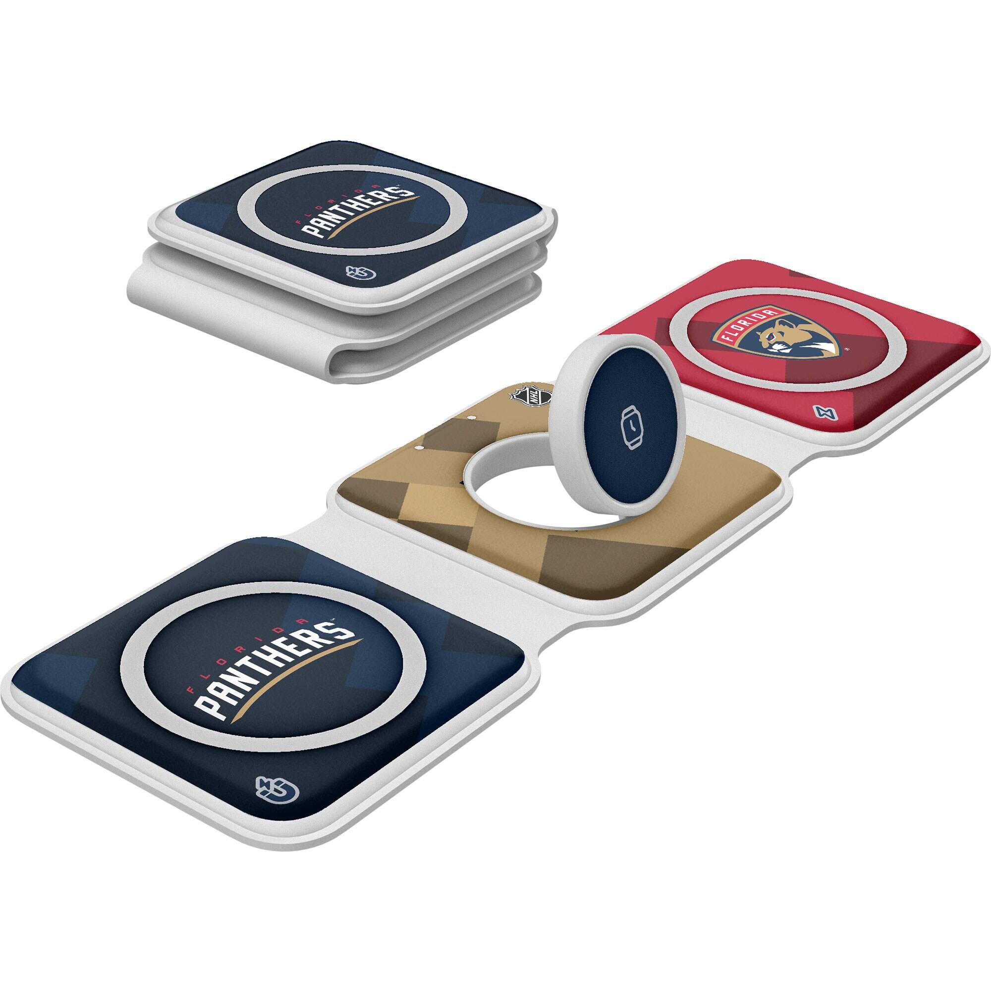 Keyscaper - Florida Panthers 3-in-1 Foldable Charger - White