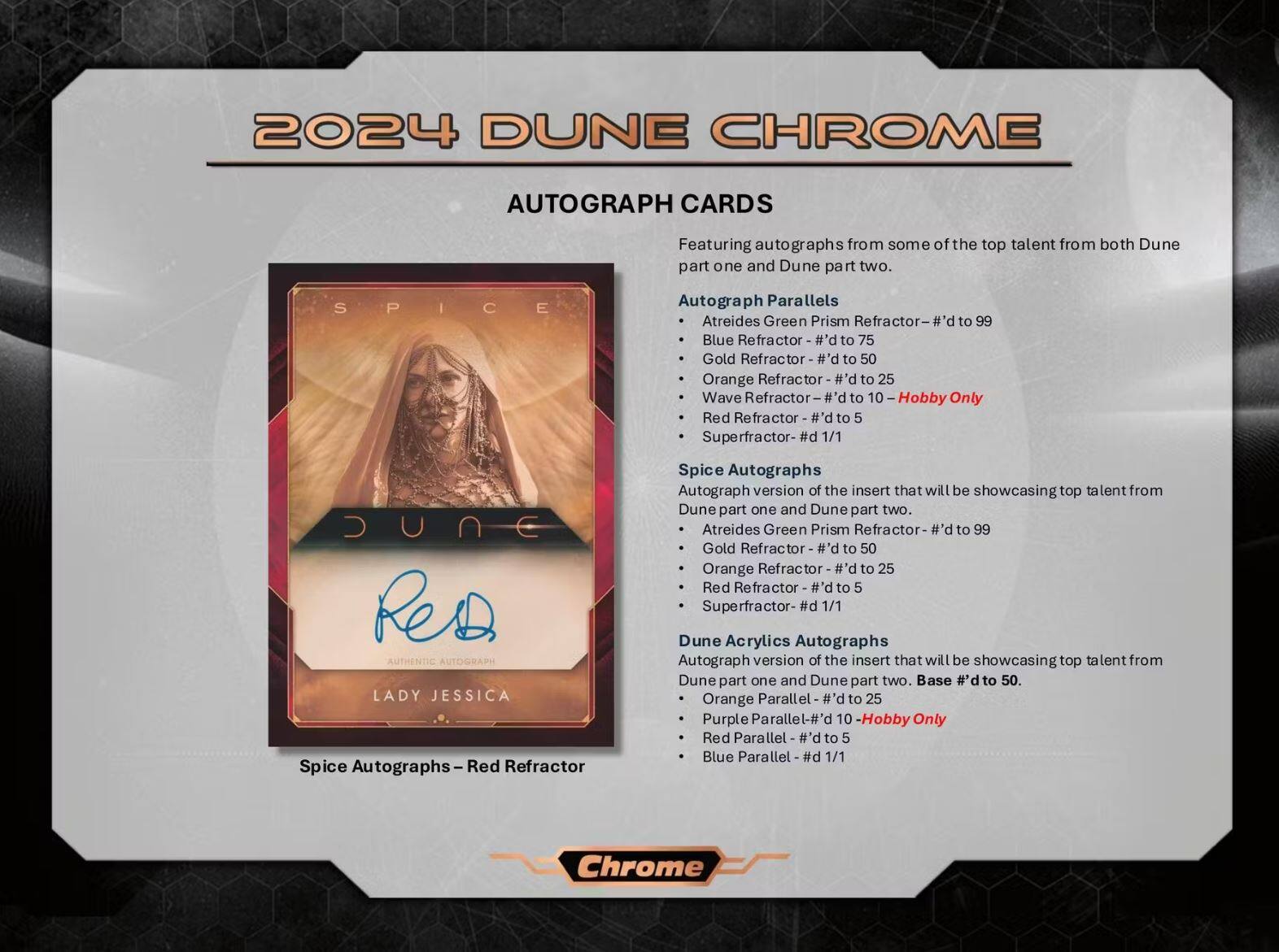 2024 Topps Dune Chrome Hobby Box - Best Buy