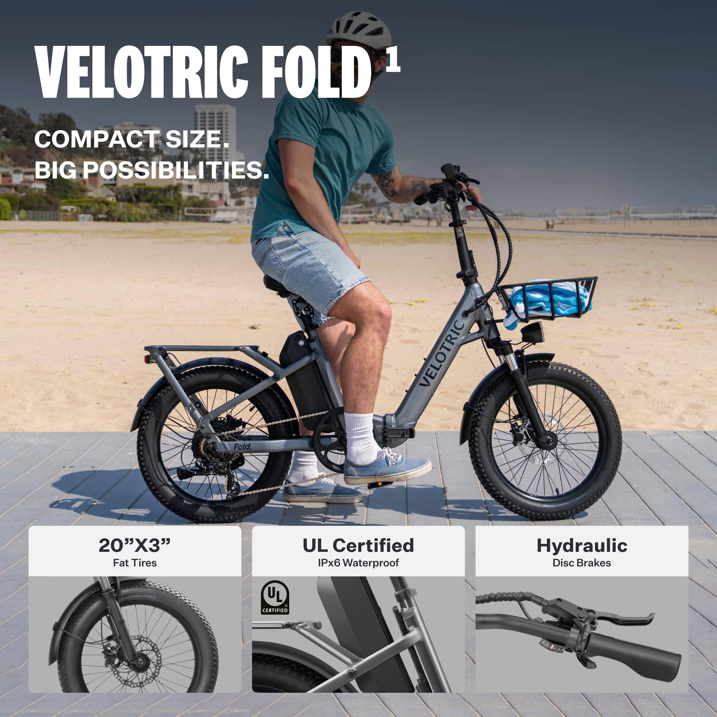Velotric Fold 1 Compact Size. Big Possibilities.