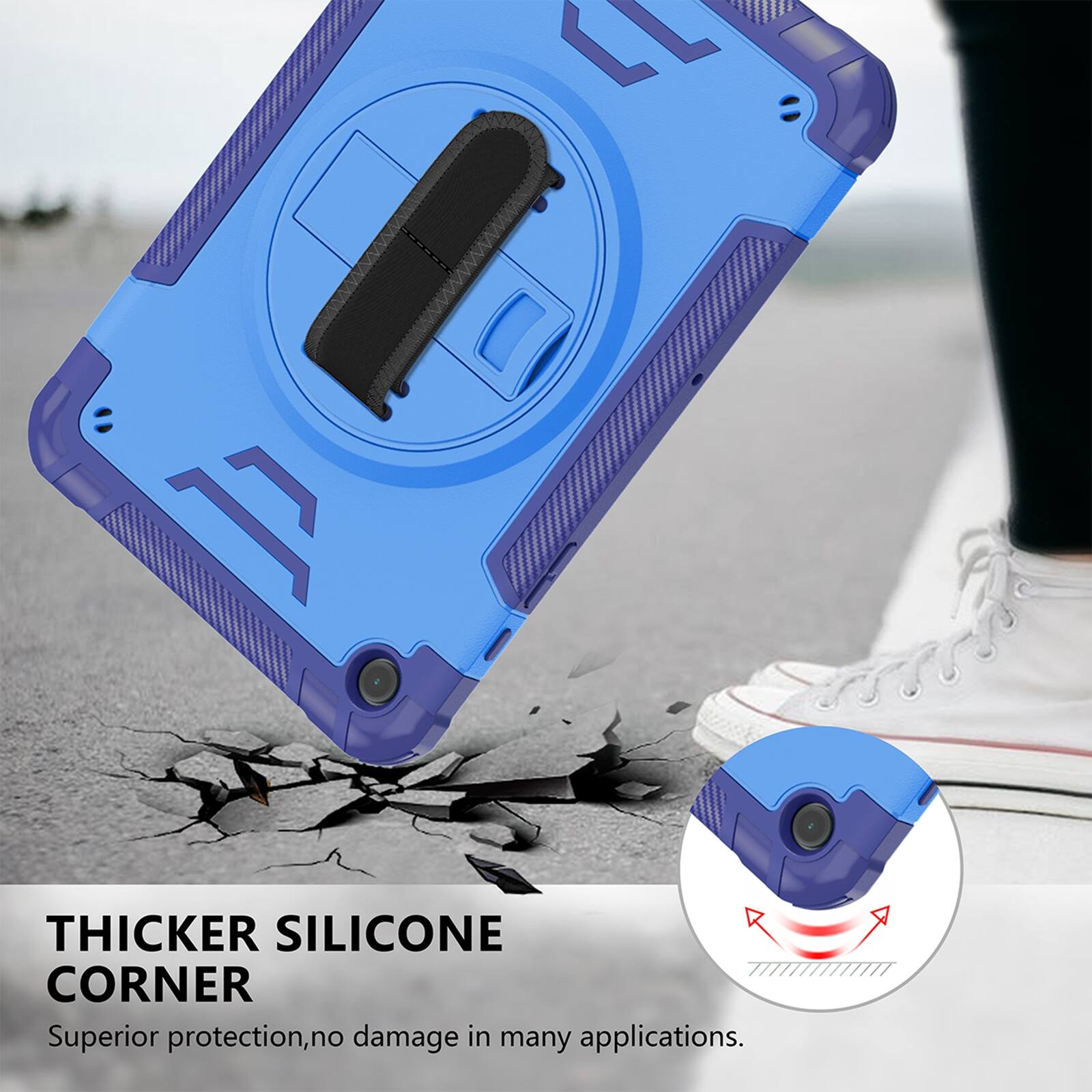 THICKER SILICONE CORNER  
Superior protection, no damage in many applications.