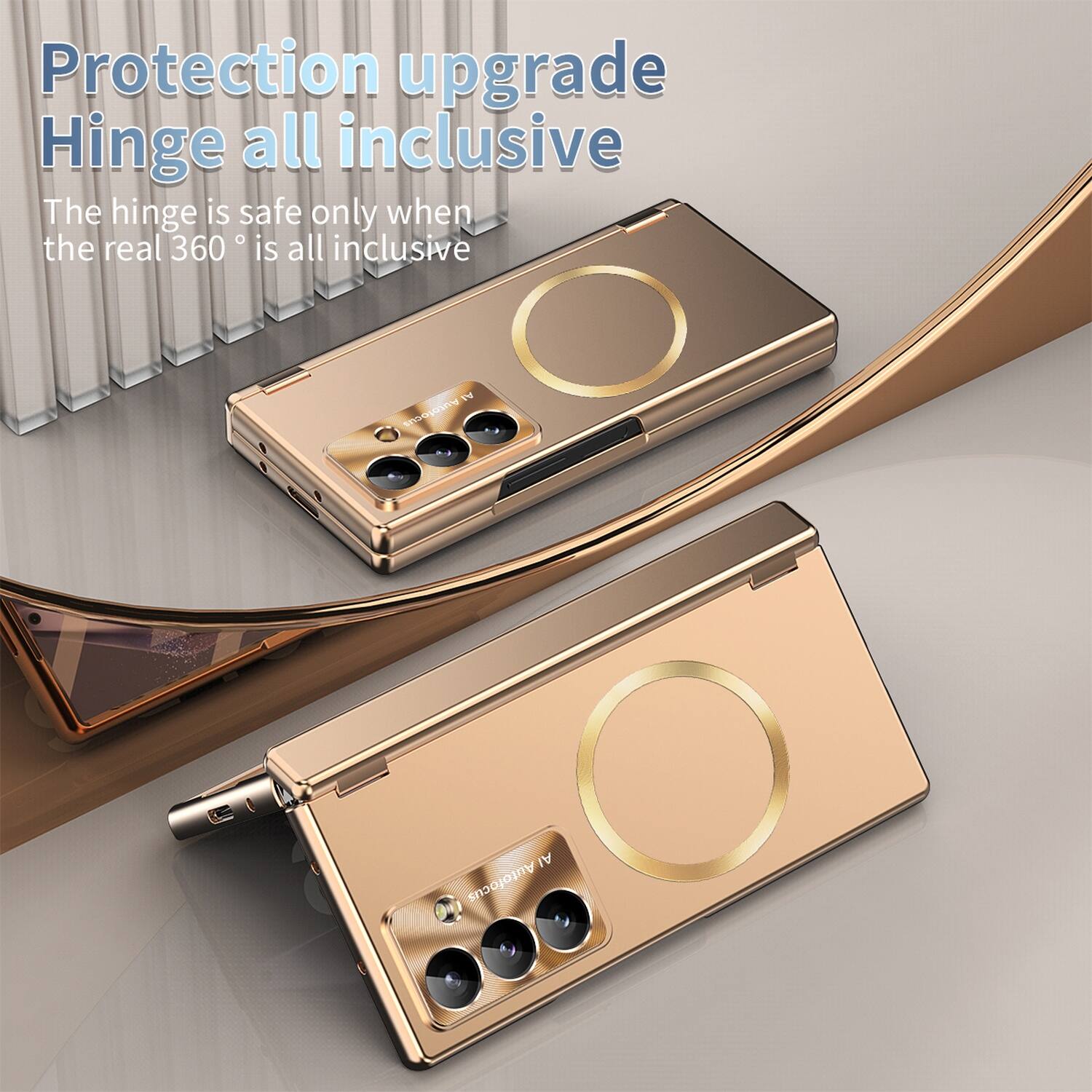 Protection upgrade  
Hinge all inclusive  

The hinge is safe only when the real 360° is all inclusive
