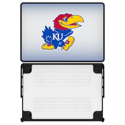 Front. Keyscaper - Kansas Jayhawks Linen MacBook Case - Air 13 in - Multicolor.