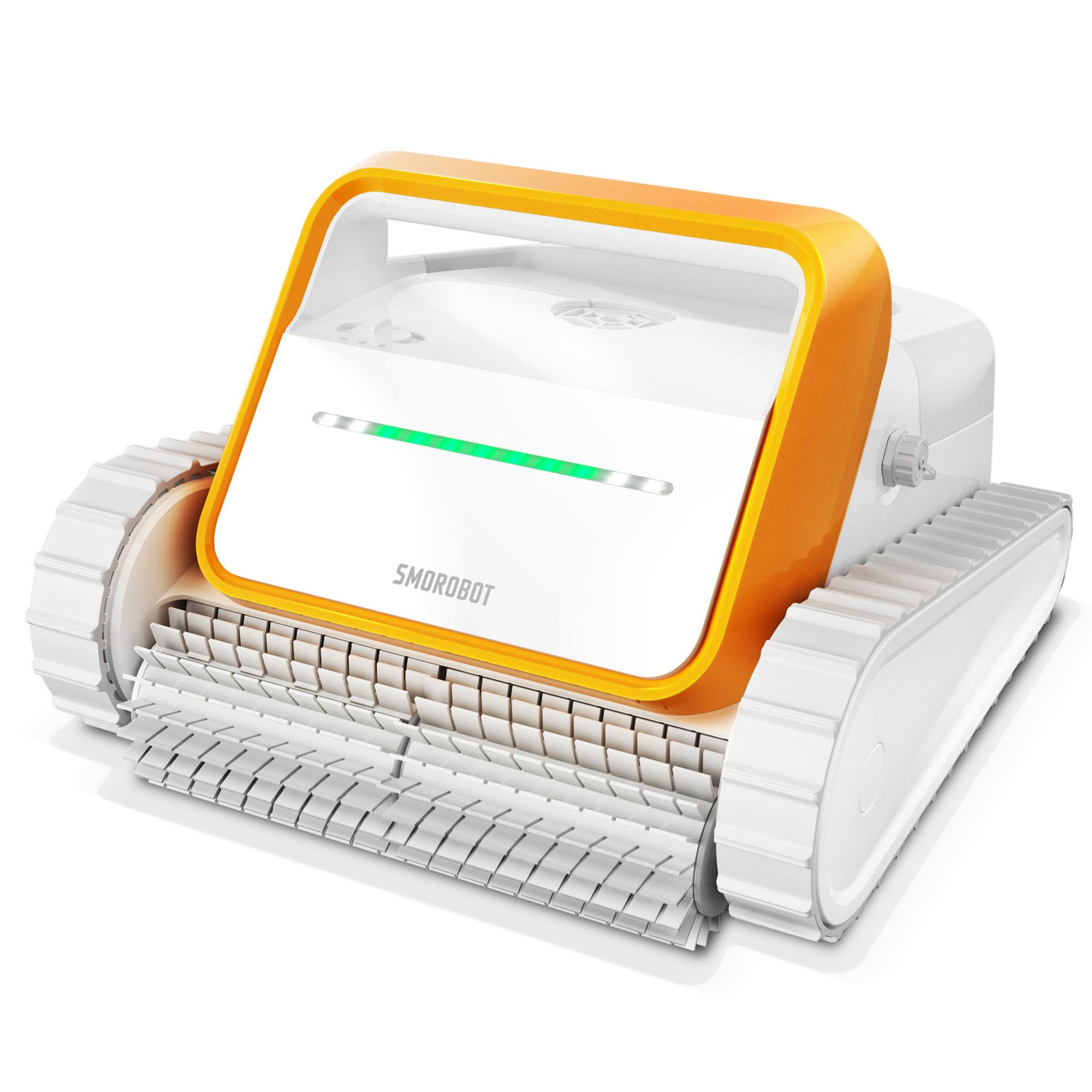 Alt View 1. SMOROBOT - SMOROBOT (2023) Tank X11 Cordless Rechargeable Robotic Swimming Pool Cleaner - White.