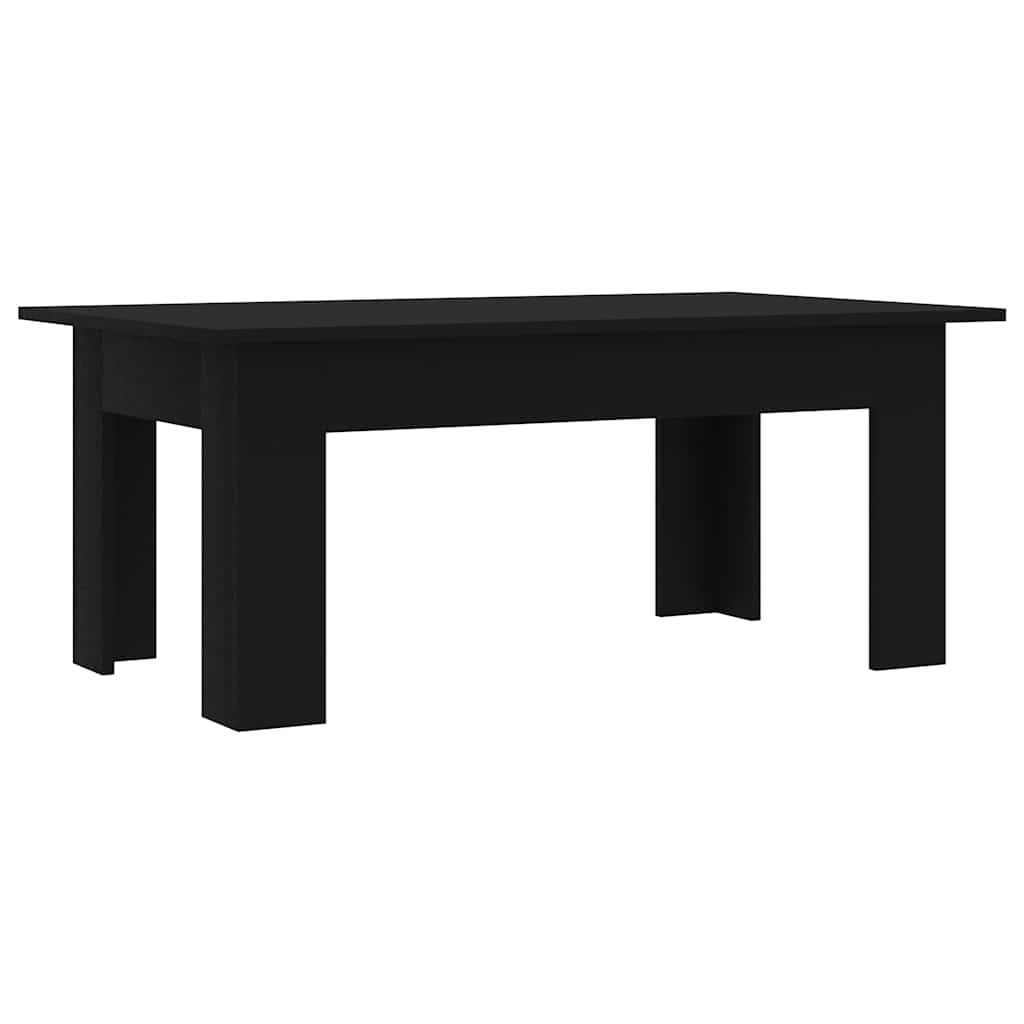 Alt View 1. Boyel Living - 39.4 x 23.6 x 16.5 in Rectangular Medium Sleek Coffee Table Matte Black Engineered wood - Black.