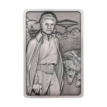 Front. Star Wars - Star Wars Lando Calrissian Metal Replica Ingot - Silver.