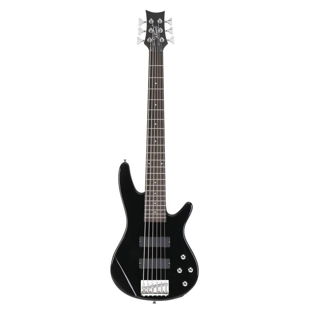 Angle. Winado - Bass Guitar 6 String Electric Bass Guitars, Beginner Bass Guitar with Professional H-H pickup, 3 Way Pickup Selector.
