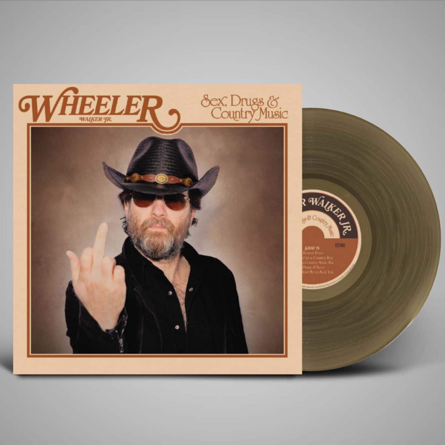 Wheeler Walker Jr - Sex Drugs & Country Music - Clear Smokey  - VINYL LP