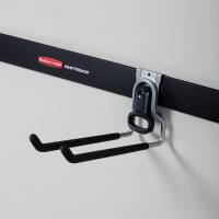 Alt View 10. RubberMaid - Rubbermaid FastTrack Wall Mounted Garage Storage Utility Multi Hook (8 Pack) - Silver.