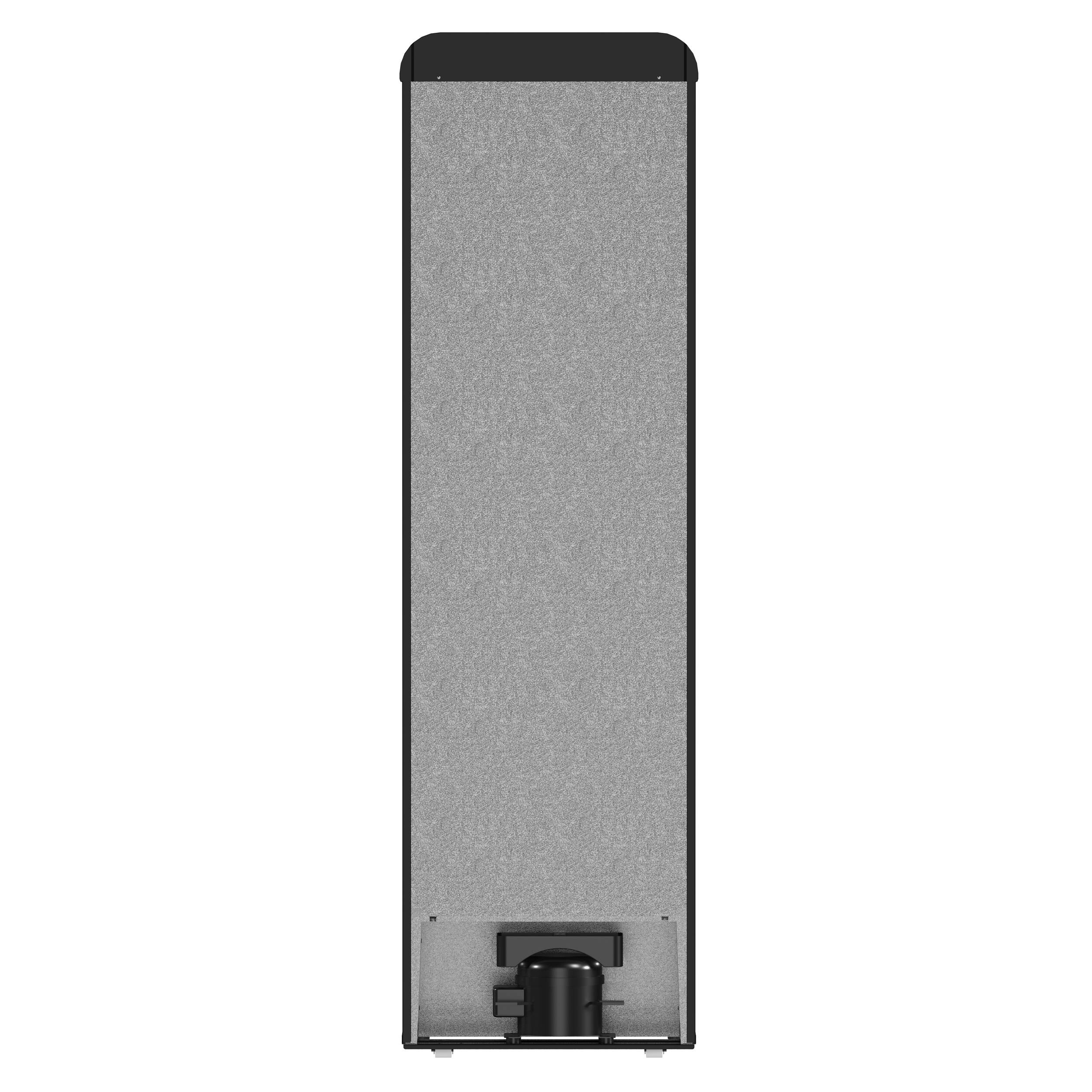 Back. Forno Appliances - Storico 9 Cu. Ft. Retro Compact Refrigerator with Bottom-Freezer - Black.