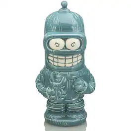 Beeline Creative - Geeki Tikis Futurama Bender Ceramic Mug | Holds 12 Ounces - Blue