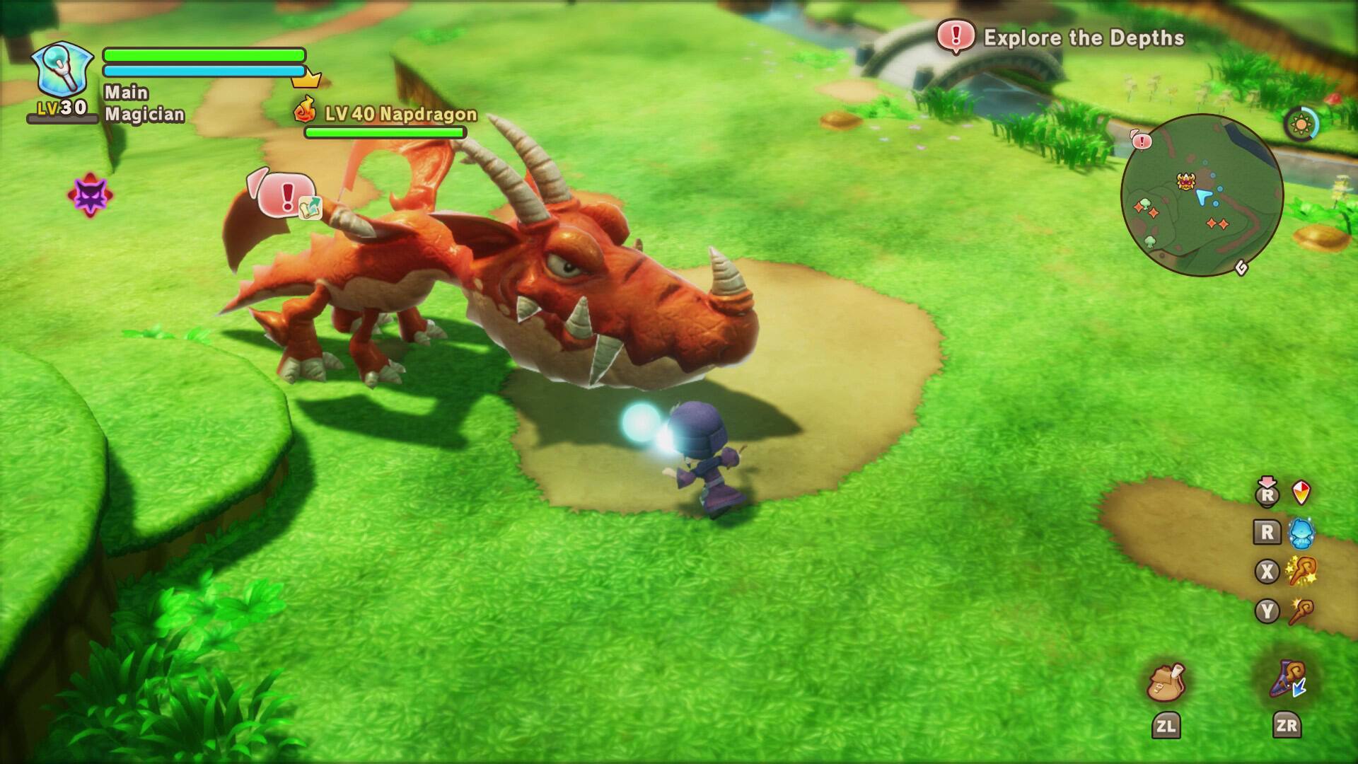 ! Explore the Depths Main LV30 Magician LV 40 Napdragon ! R R X Y ZL ZR
