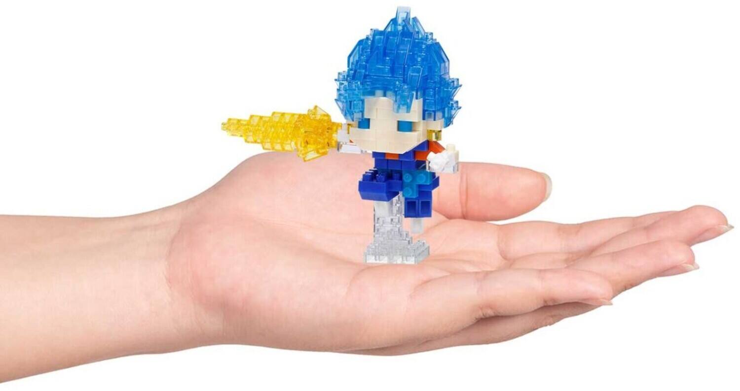 Alt View 3. Bandai - Nanoblock - Dragon Ball Super - Character Collection - Super Saiyan God Super Saiyan Vegito Building - COLLECTIBLES - Multicolor.