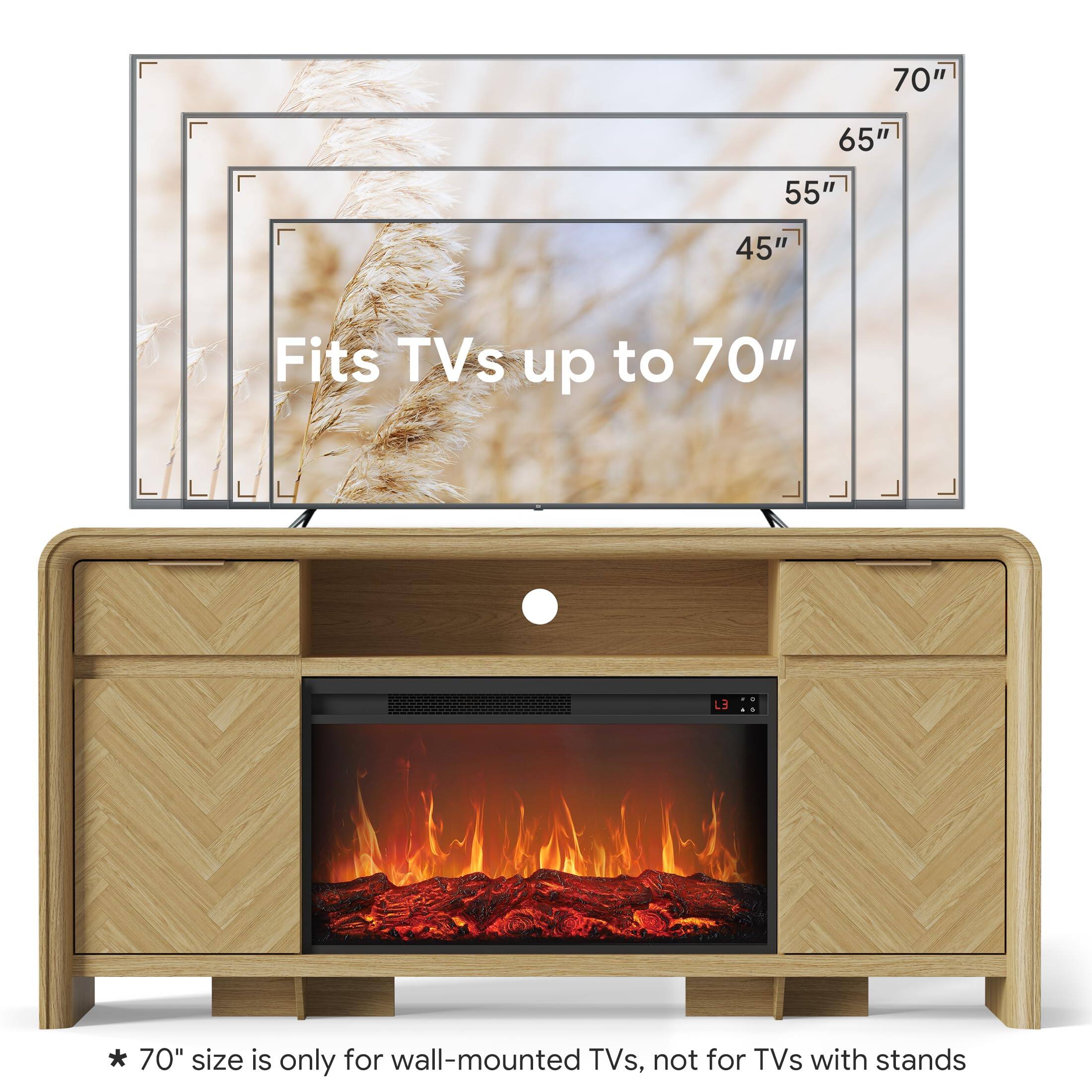 70"
65"
55"
45"
Fits TVs up to 70"
70" size is only for wall-mounted TVs, not for TVs with stands