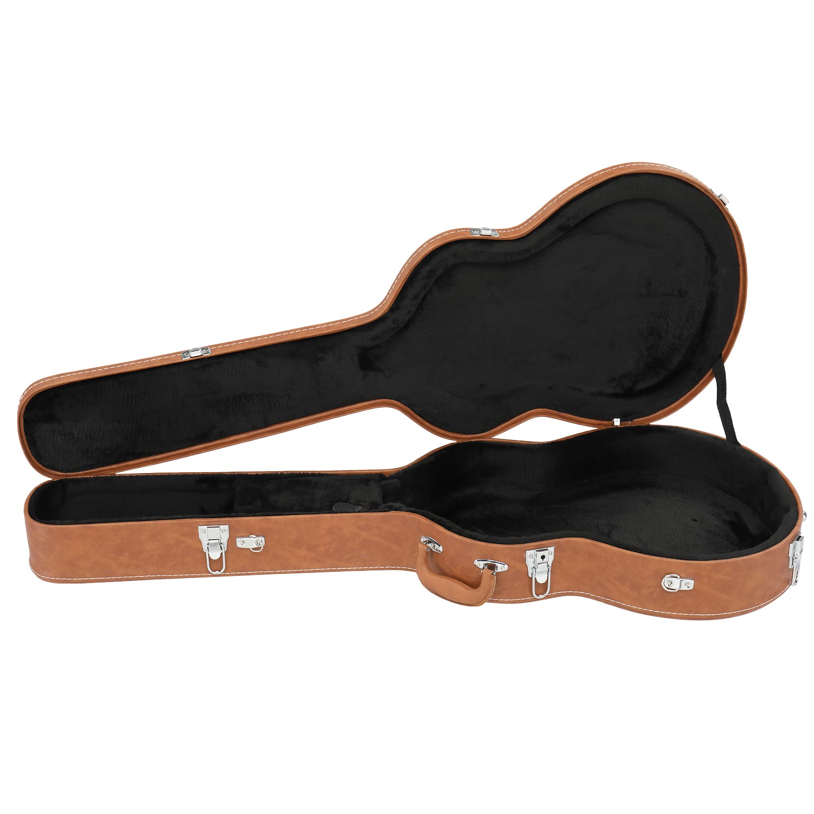 Winado - Hard Case for 335 Style Semi-Hollow & Hollowbody Electric Guitar Brown