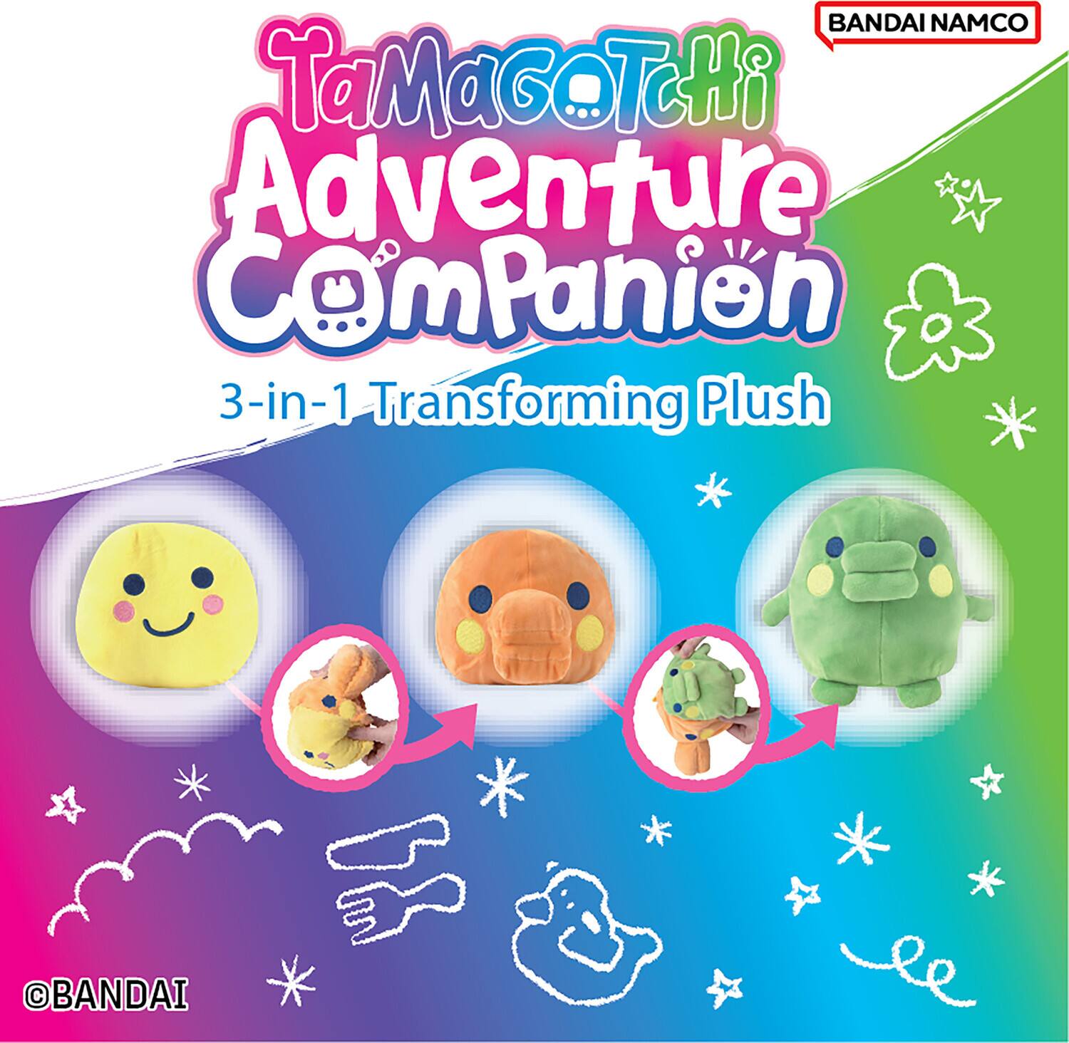 Bandai Tamagotchi Adventure Companion Backpack Kuchipatchi Plush