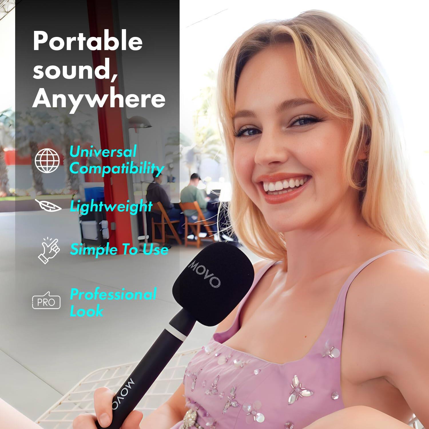 Portable sound, Anywhere

- Universal Compatibility
- Lightweight
- Simple To Use
- Professional Look