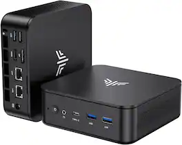 Kamrui - E3 4K Mini PC - AMD Ryzen 5 3501U (4C/8T Up to 3.7GHz) - 8GB DDR4 256GB SSD - WiFi 5 BT4.2 Win11pro - Black