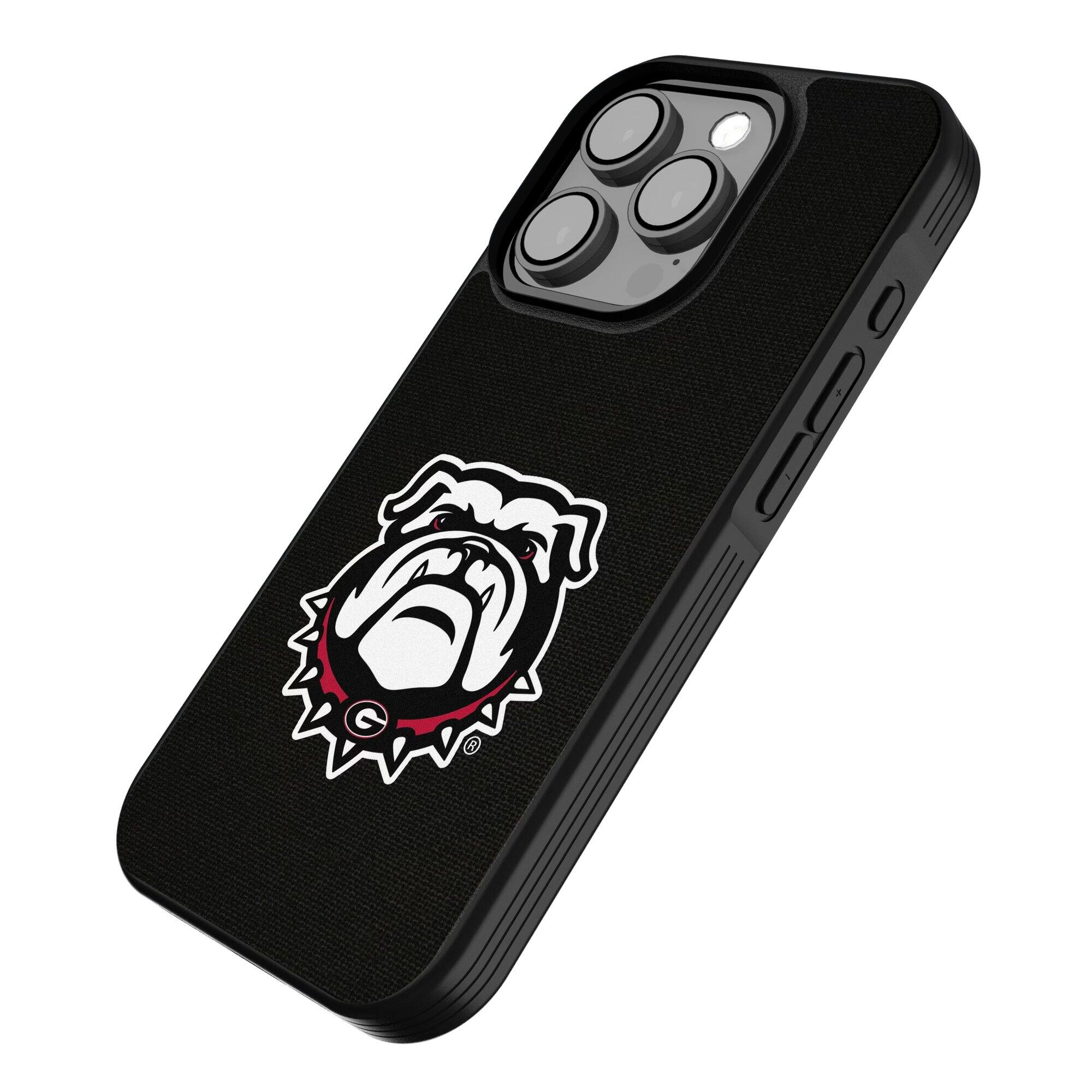 Alt View 1. Keyscaper - Georgia Bulldogs iPhone Alternate Solid Design Bump Case - 16 Pro - Multicolor.