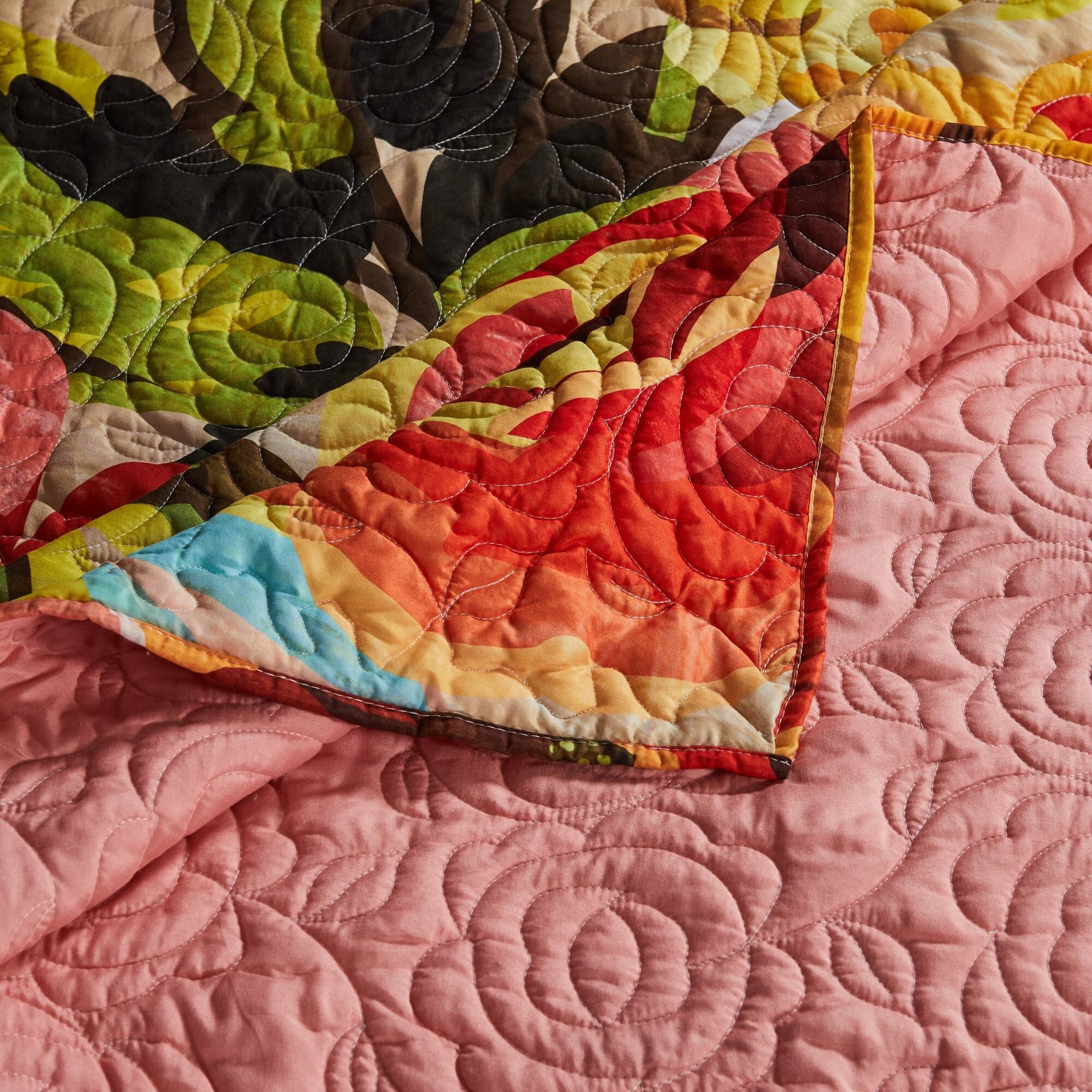 Alt View 2. Greenland Home Fashions - Greenland Home Senna Modern Boho Quilt Set, 3-Piece Full/Queen, Harvest - Harvest.