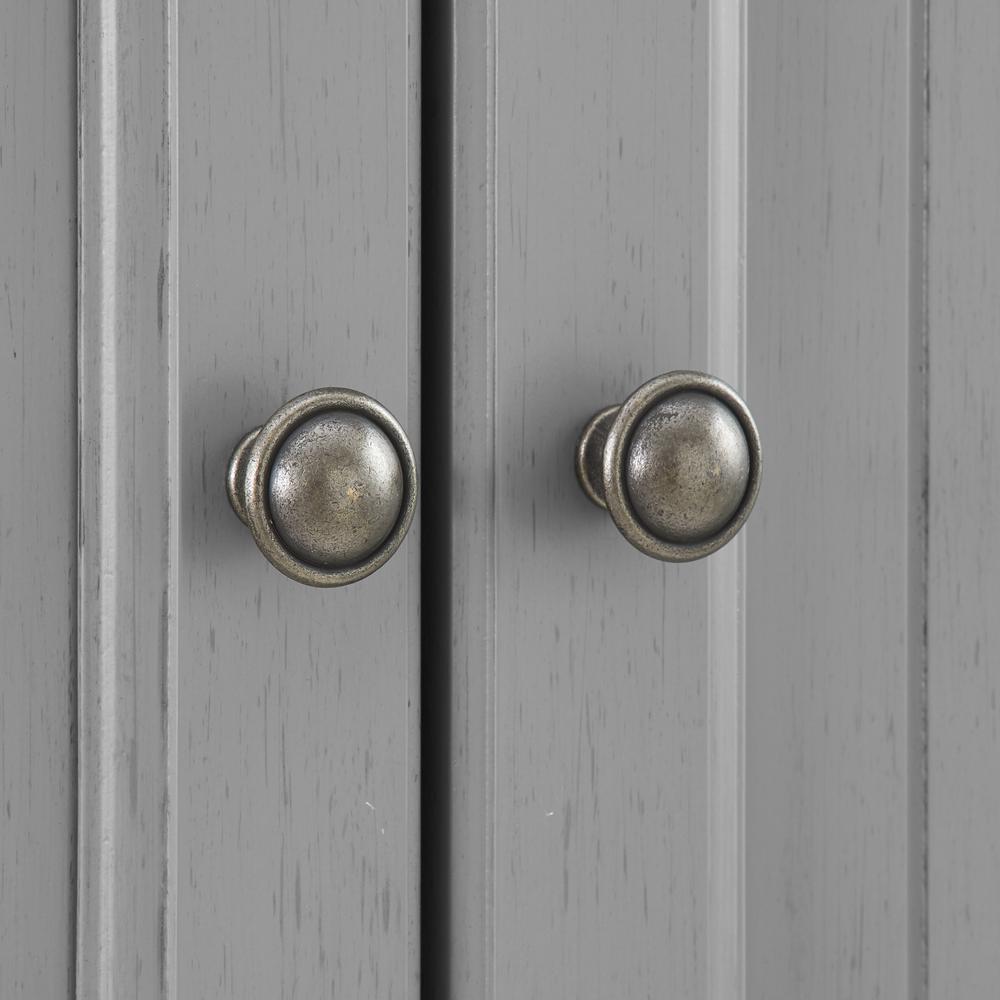 Alt View 7. Crosley Furniture - Seaside Kitchen Storage Pantry - Distressed Gray.