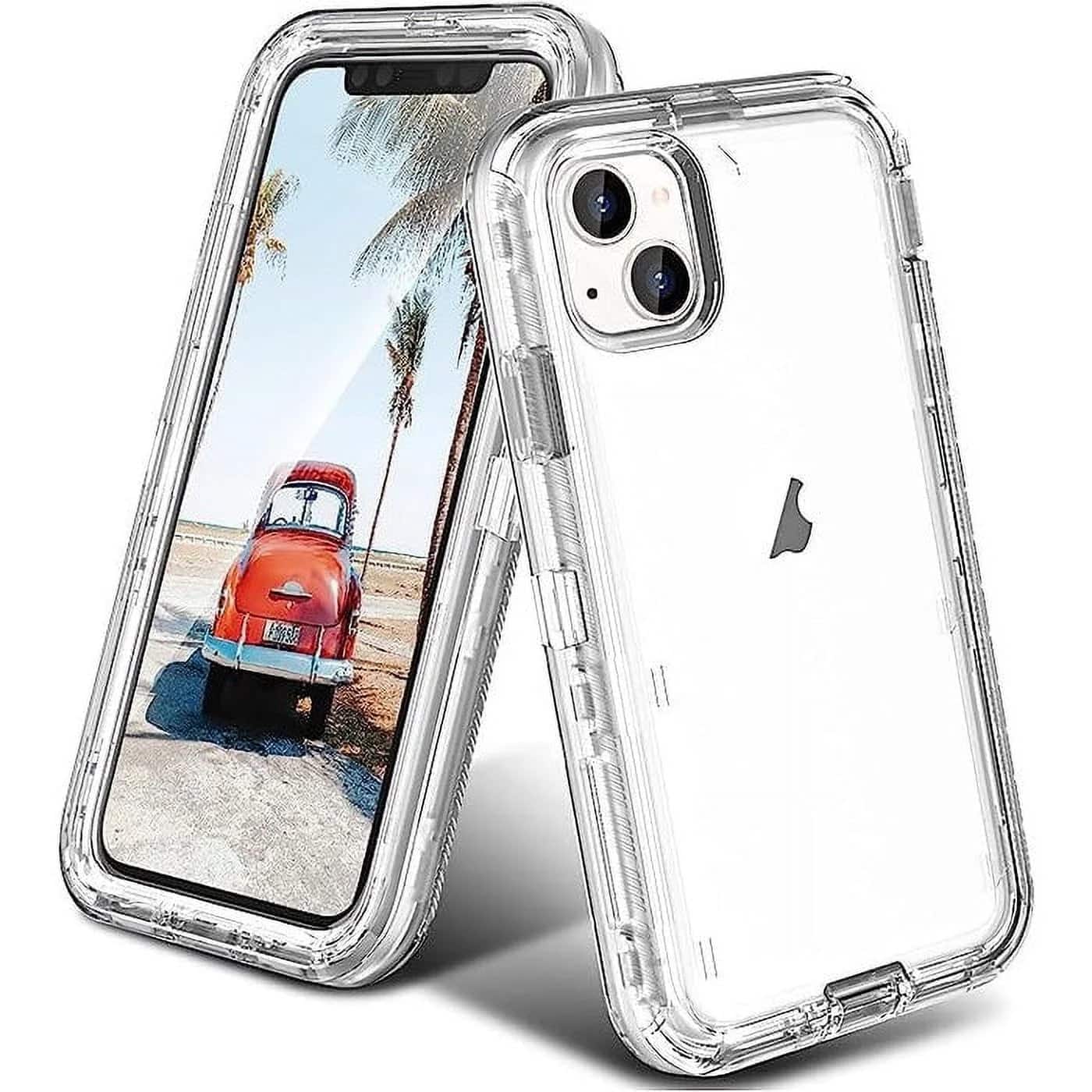 Entronix - Case for iPhone 15 — Triple-Layer Heavy-Duty Protection - Clear