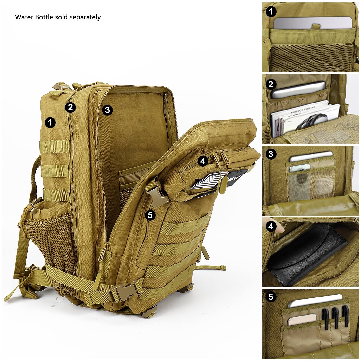 Water Bottle sold separately.