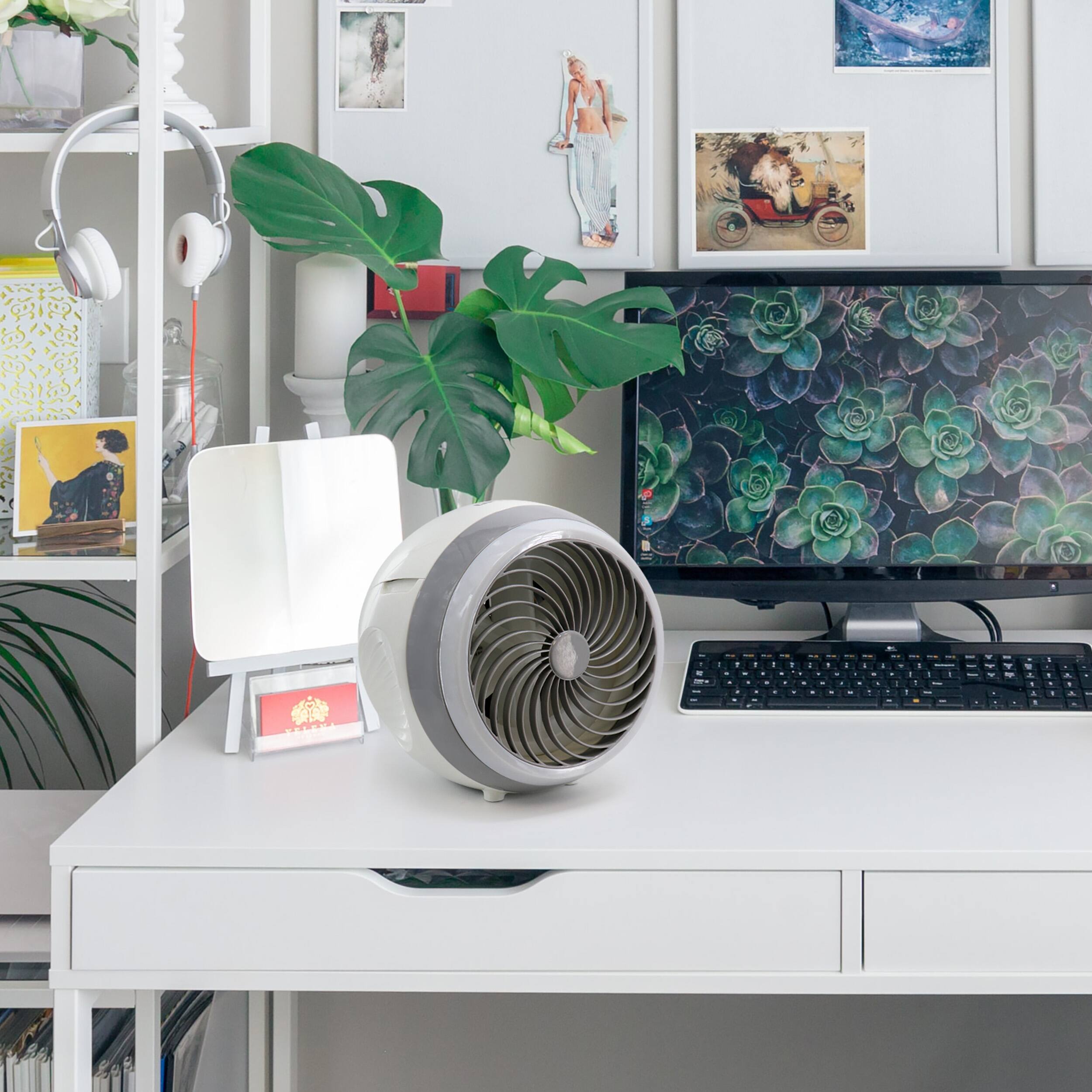 Alt View 6. Optimus - Optimus 7 Inch Mini USB Air Cooler - White.