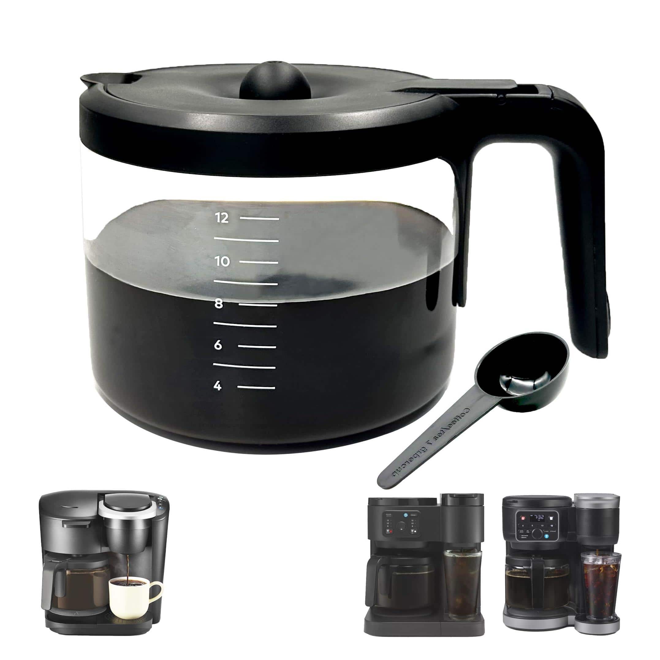 Dapper Styles - 12 Cups Coffee Pot Replacement Compatible For K-duo Machine 5000 &5500 And G2 K5600 (not With 5100 Model) H - Default