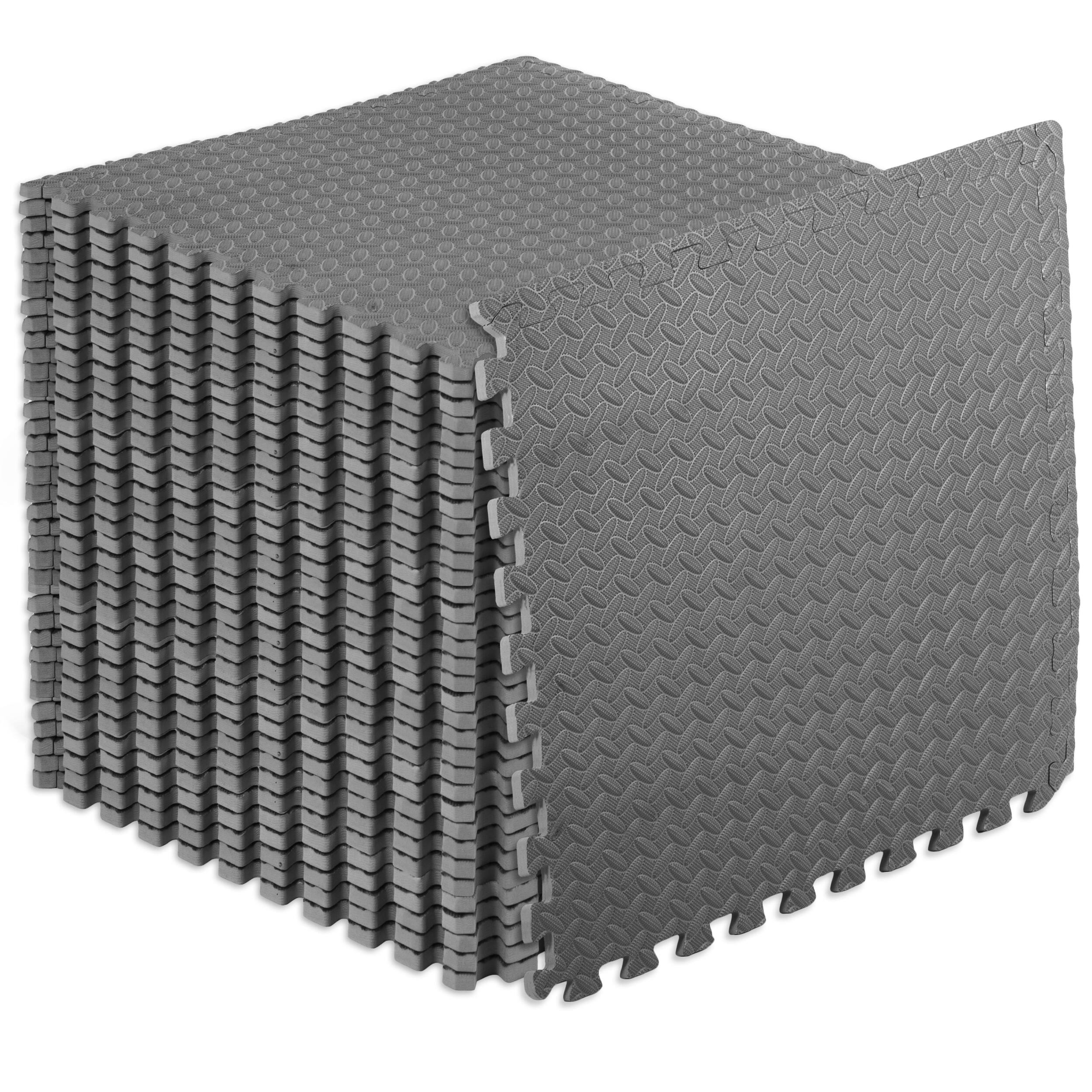 ProsourceFit - Diamond Plate Exercise Puzzle Mat 1/2-in, 144 Sq Ft - 36 Tiles - Gray price history on PriceWatchPro