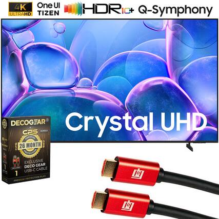 4K One UI ULTRAHD TIZEN HDR IC+ Q-Symphony
Crystal UHD
DECOGEAR BUNDLE CPS
26 MONTH CPS - PROTECTION
EXCLUSIVE DECO GEAR INCLUDES USB-C CABLE
PREMIUM PROTECTION PLAN