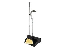 Unger - Ergo Small Broom with Dustpan - Black/Neutral Gray
