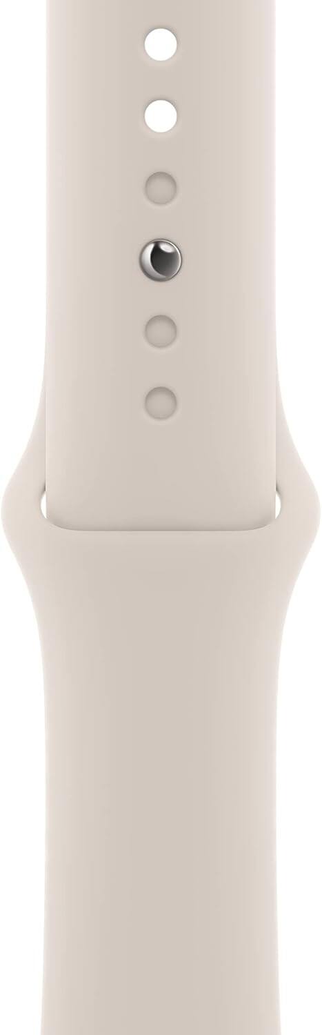 Angle. Apple - Apple  Watch Band FIT Apple 45MM S/M Sport Band Starlight - Starlight.