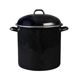 Granite Ware - Heavy Guage Stock Pot, 15 Qt - Speckled Black