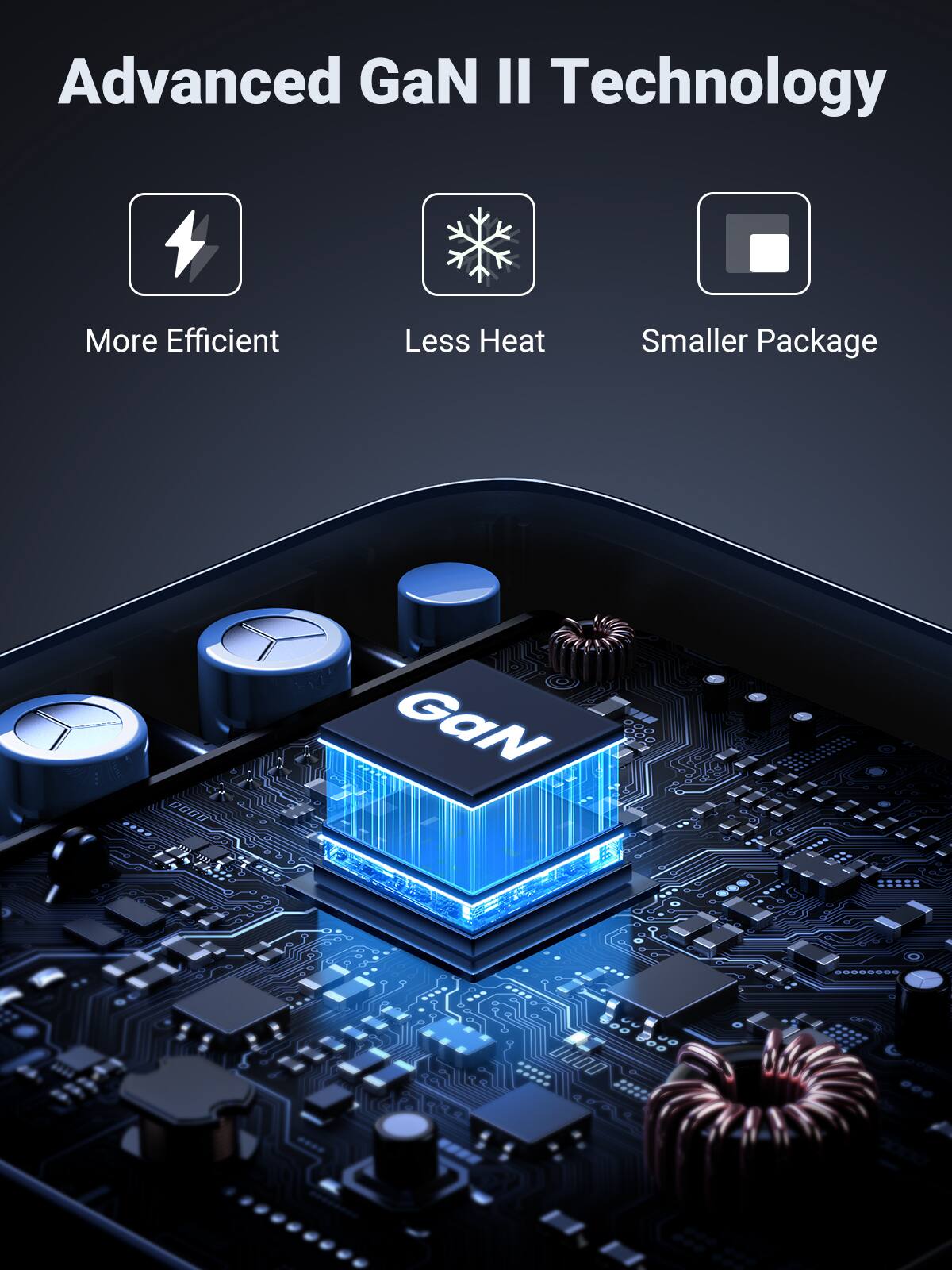 Advanced GaN II Technology  
More Efficient  
Less Heat  
Smaller Package