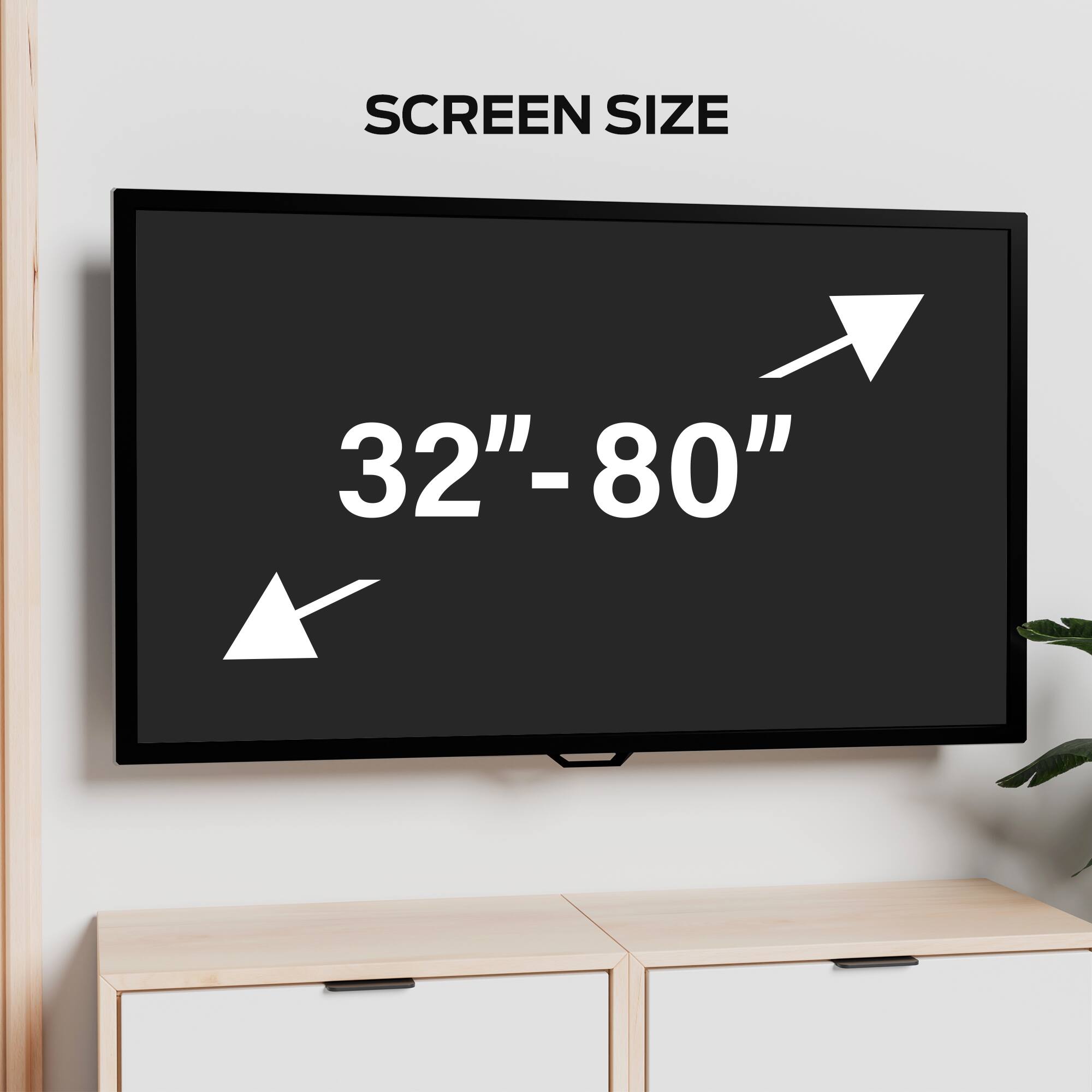 SCREEN SIZE 32"-80"