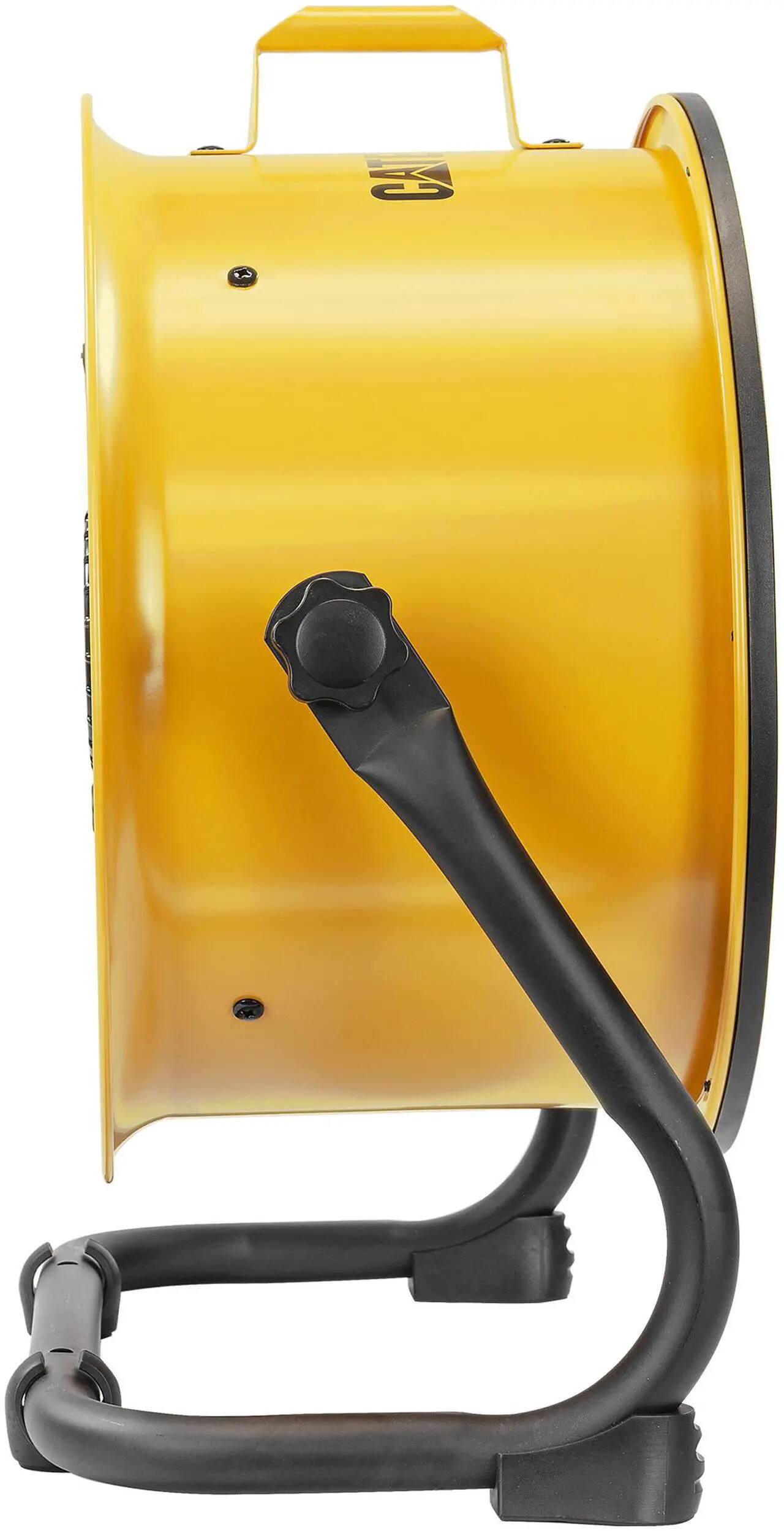Alt View 2. Caterpillar - Caterpillar® 14" High-Velocity Fan (Yellow, 2-in-1): 2,300 CFM, 4-Speed, 360° Adjustable, Dual Ball Bearing.