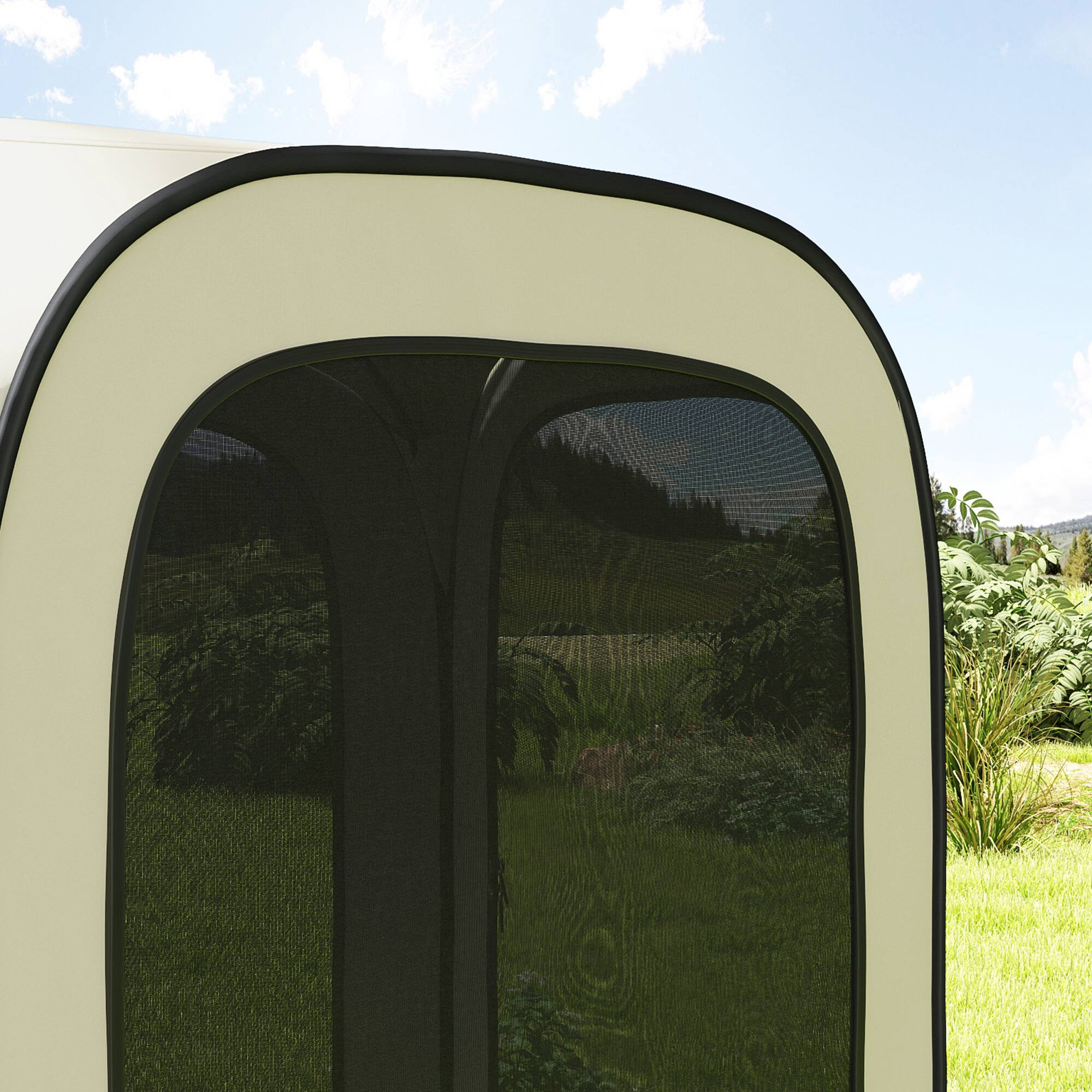 Alt View 7. Outsunny - x 11ft Pop Up Screen Tent - Beige.
