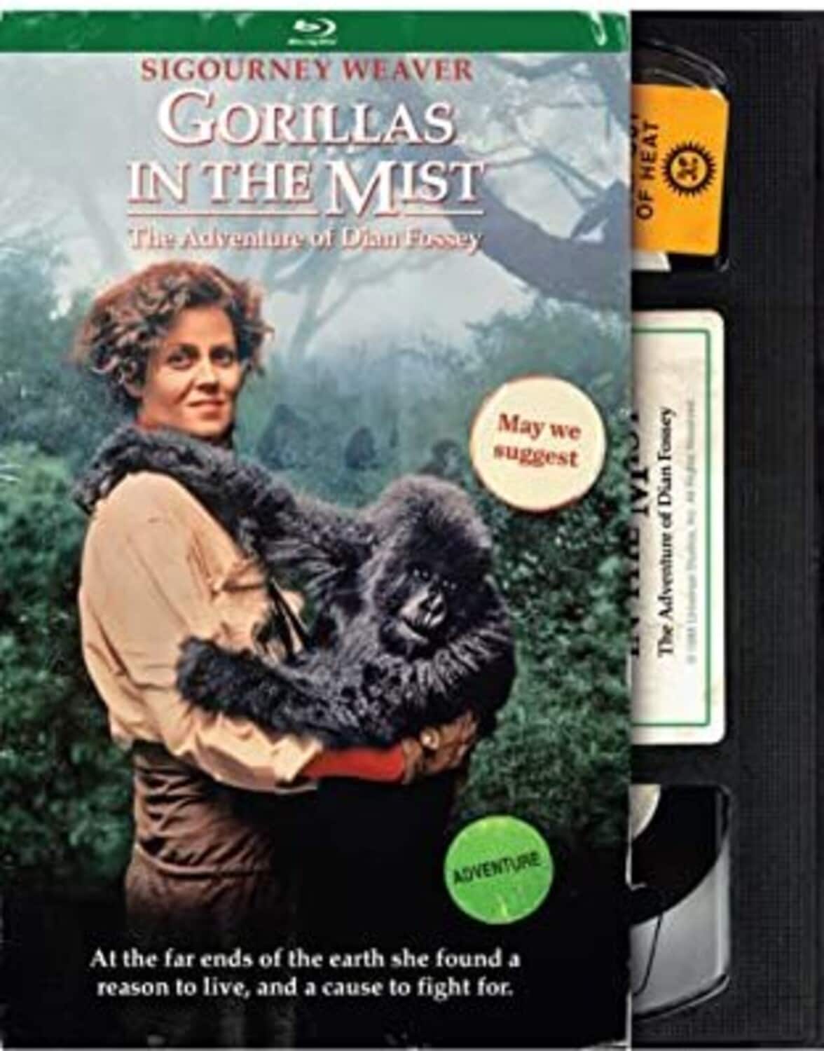 Front. Gorillas in the Mist (Retro VHS Packaging)   - BLU-RAY.