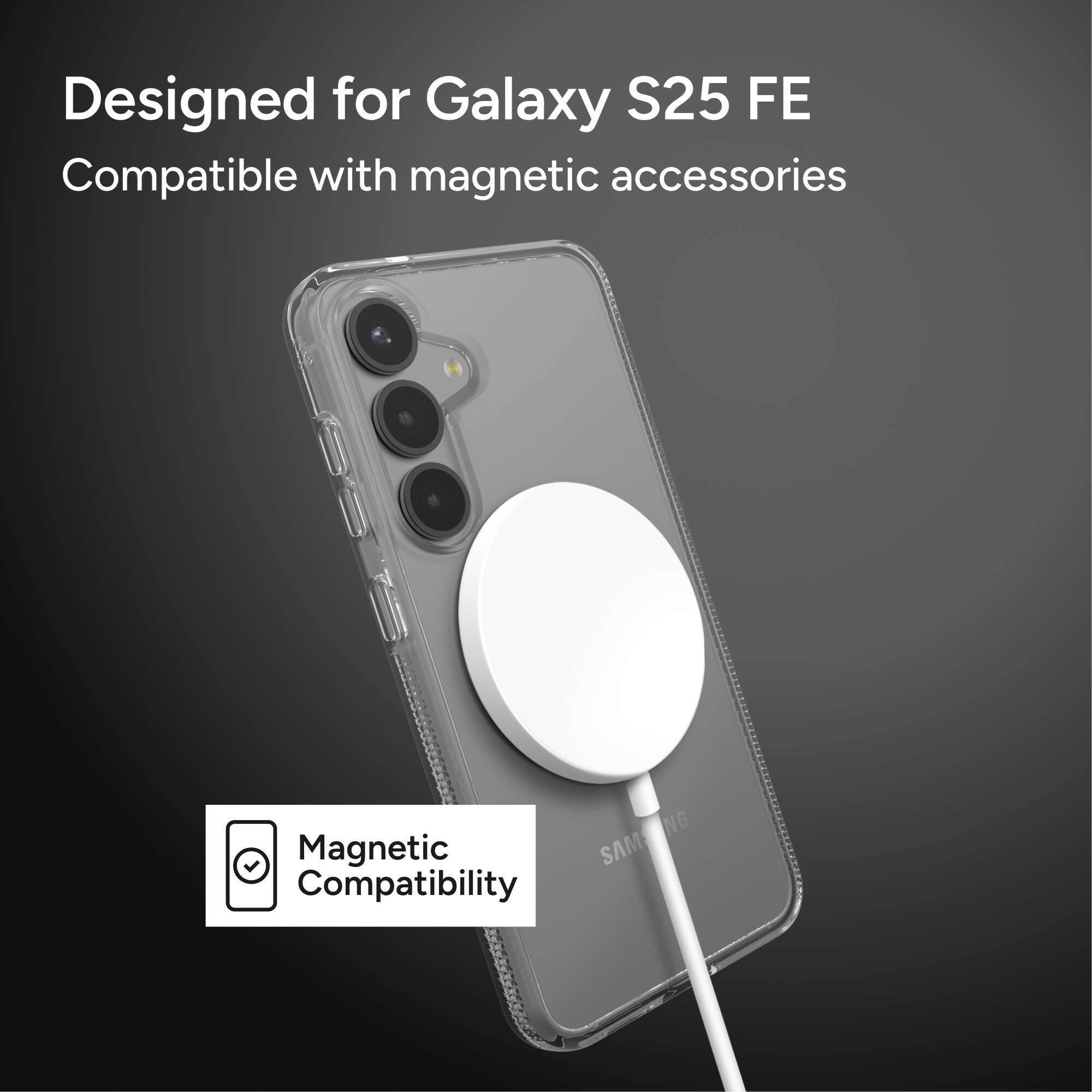 Designed for Galaxy S25 FE  
Compatible with magnetic accessories  

Magnetic Compatibility