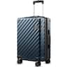 LUGGEX - 20 Inch Carry-On Expandable Luggage Airline Approved Polycarbonate Hardside Suitcase for Travelling KVC - EX-Core - Navy