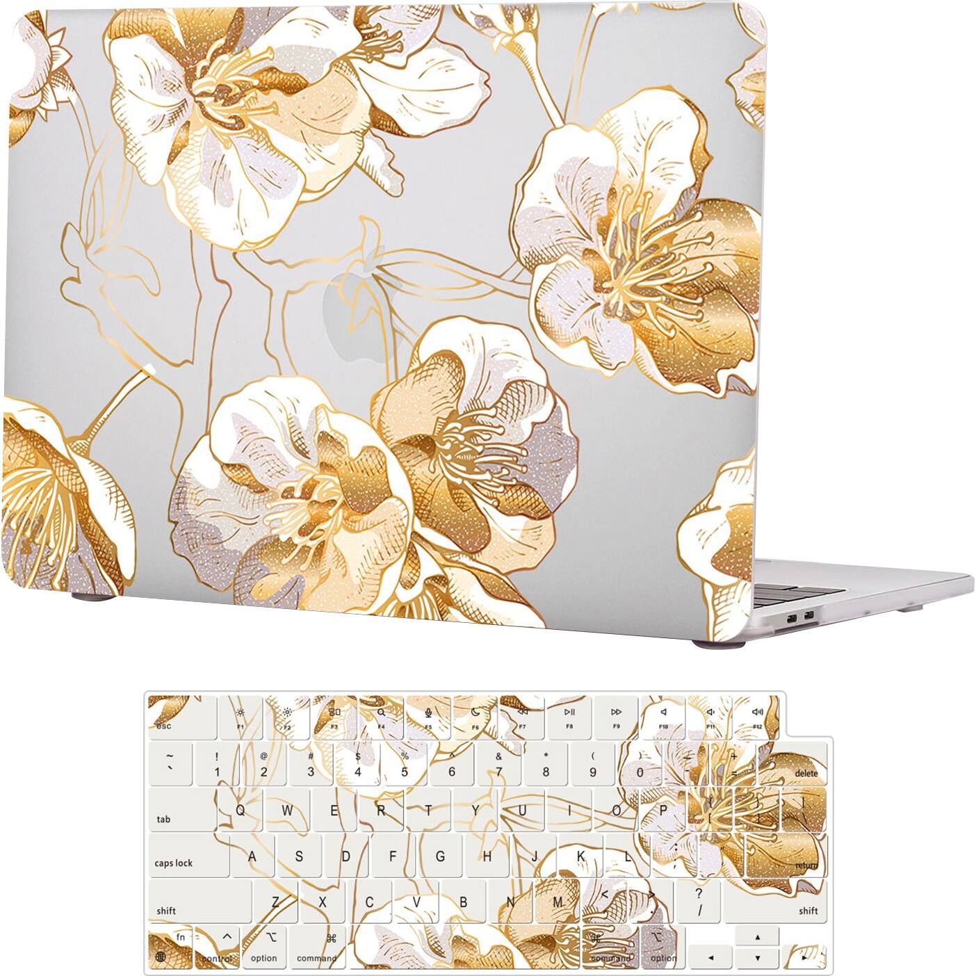 Alt View 11. SaharaCase - Hybrid-Flex Arts Case for Apple MacBook Air 13" M1 Chip Laptops - Clear.