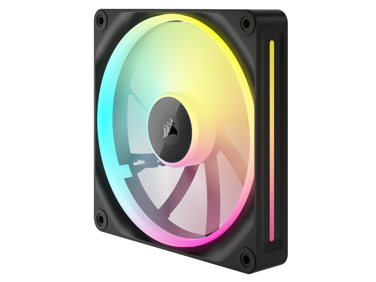 Alt View 5. CORSAIR - CORSAIR LX RGB Series, iCUE LINK LX140 RGB, 140mm Fan, Single Pack - RGB.