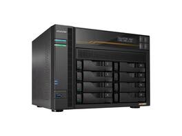 Asustor - Lockerstor 8 Gen3 AS6808T 8-Bay NAS, 2.3GHz CPU, USB 4, 10GbE/5GbE, 16GB DDR5 RAM, M.2 Slots (Diskless) - Black