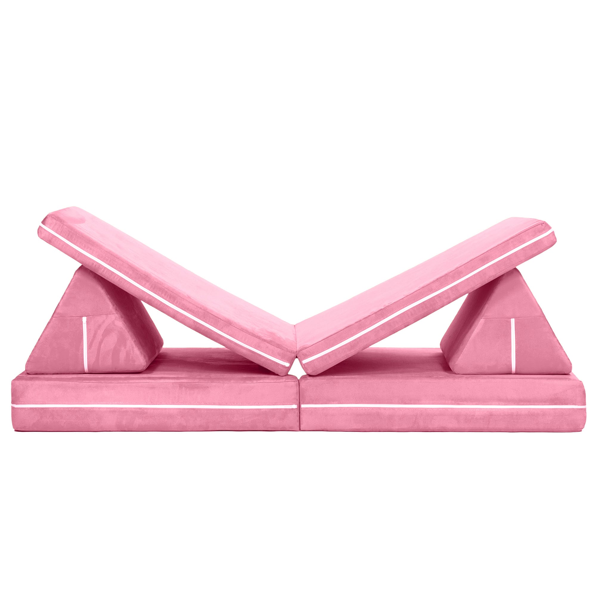 Alt View 2. Jaxx - Jaxx Zipline Playscape Imaginative Furniture Playset for Creative Kids, Original Set, Pink - Pink.